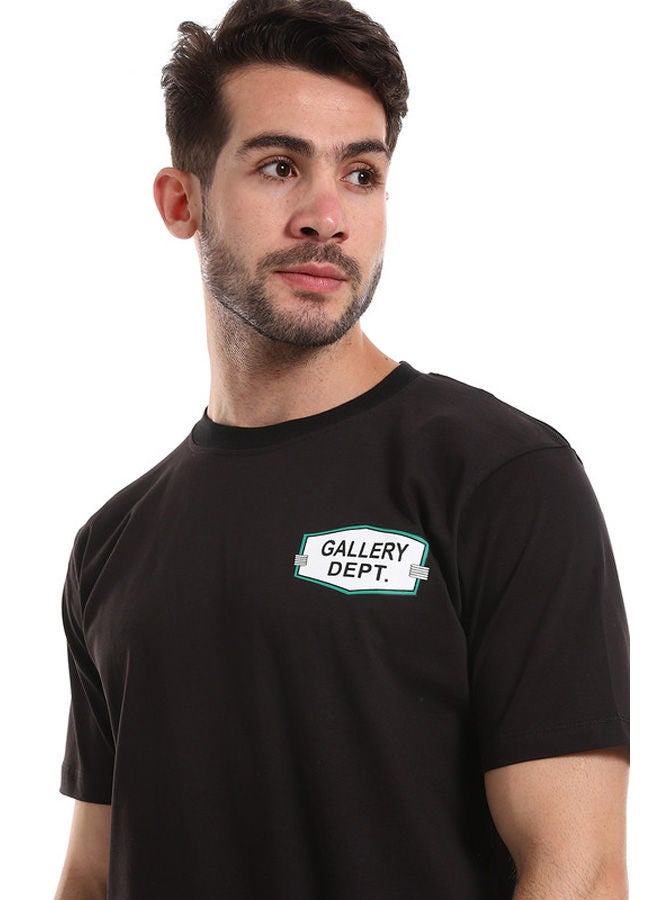 WHITE RABBIT Gallery Dept Printed Front & Back Black Tee  - Image 4