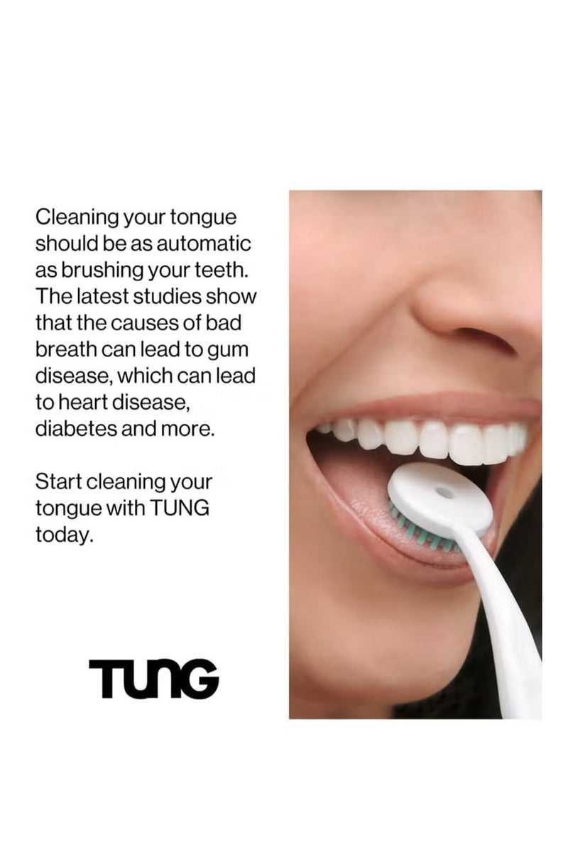 Tung Fresh Mint Tongue Cleaning Gel Paste Advanced Formula With Zinc To Remove Bad Breath Odor Eliminator Use With Tongue Brushes & Scrapers Size 85Grams - Image 2