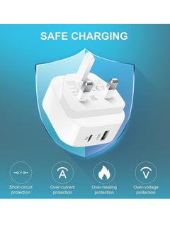 ELTRAZONE FOR SAMSUNG GALAXY Z FLIP4 20W PD SUPER FAST CHARGER USB-C DUAL PORT UK PLUG  - Image 4