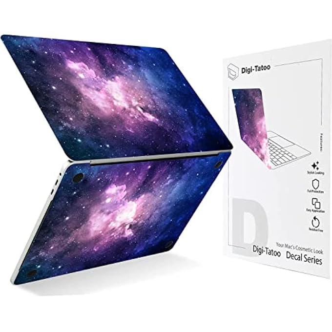 rayihni DECAL SKIN COMPATIBLE WITH 2024~2021 MACBOOK PRO 14 INCH (MODEL A3112 A3401 A3185 A2992 A2918 A2779) - PROTECTIVE AND DECORATIVE LAPTOP SKIN DECAL STICKER, ANTI-SCRATCH VINLY WRAP [NEBULA] - Image 1