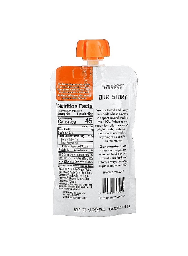 Kekoa Kekoa, Organic Baby Food, Curry Vegetable Mango, 3.5 oz (99 g)  - Image 2