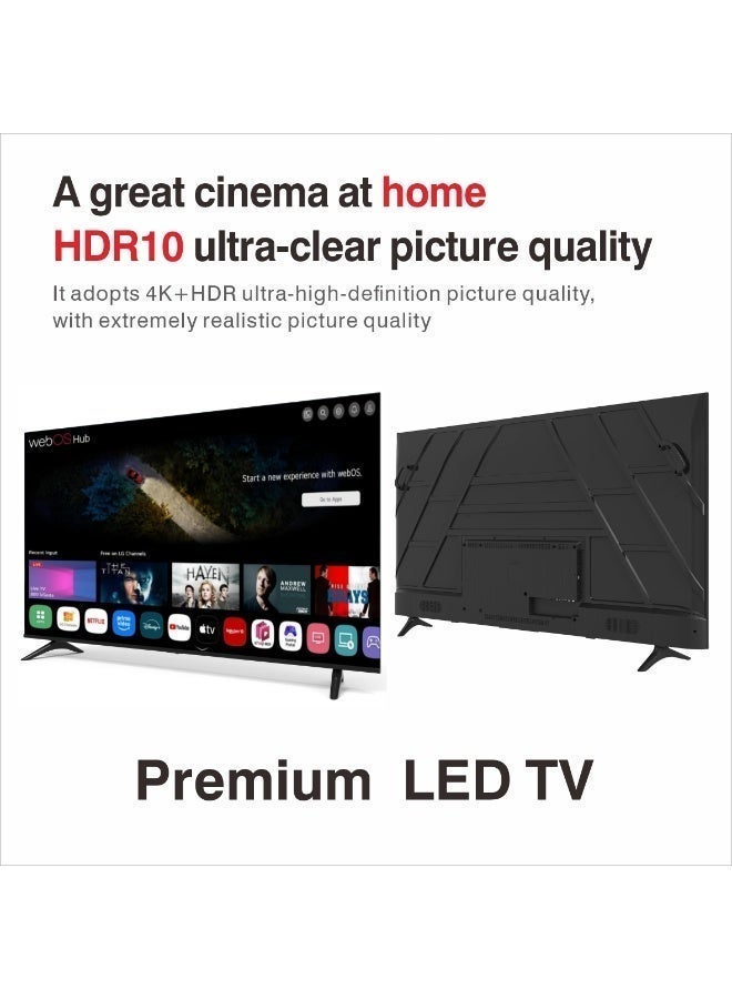 LP 75 Inch WEBOS Smart TV 4K UHD Rimless LED TV Dolby Decode Bluetooth 5.0 3HDMI 2USB For Home - Image 4