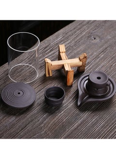 General Creative backflow incense burner with stone mill operation vintage aroma office furniture ornament with acrylic cover brings a wonderful visual experience  - Image 3