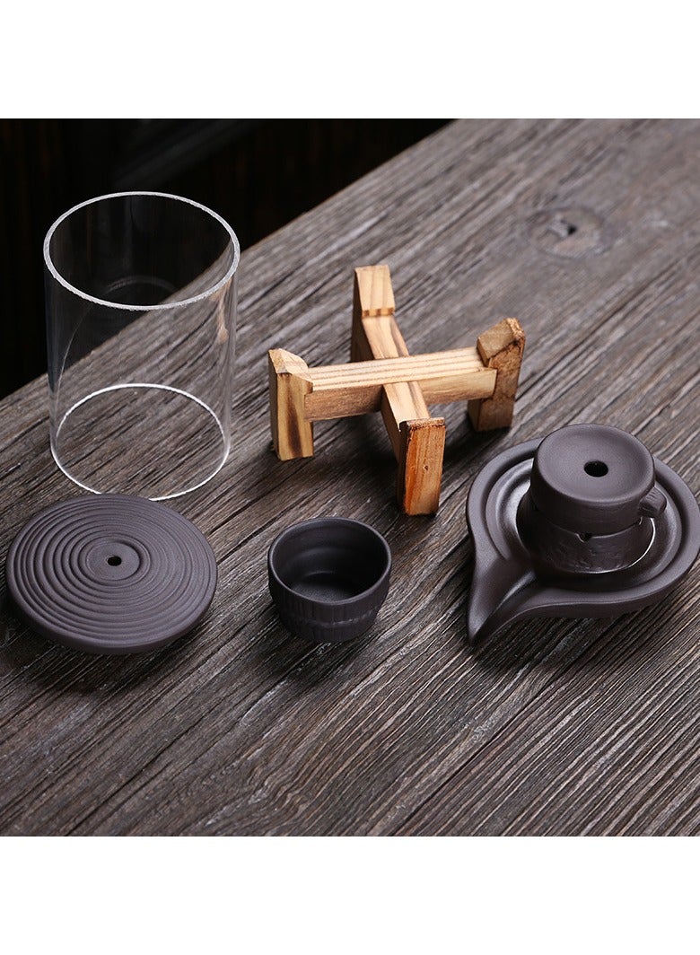 عام محرق معطر ذو تدفق عكسي إبداعي يعمل على نمط طاحونة حجرية، وهو زخرفة أثاث مكتبية قديمة الرائحة وتأتي مزودة بغطاء من الأكريليك. يقدم تجربة بصرية رائعة. - Image 3