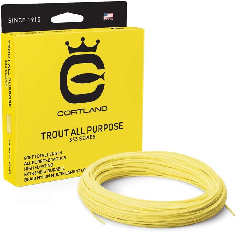 Cortland 333 Trout-All Purpose Fly Line, Yellow 90ft - Image 1