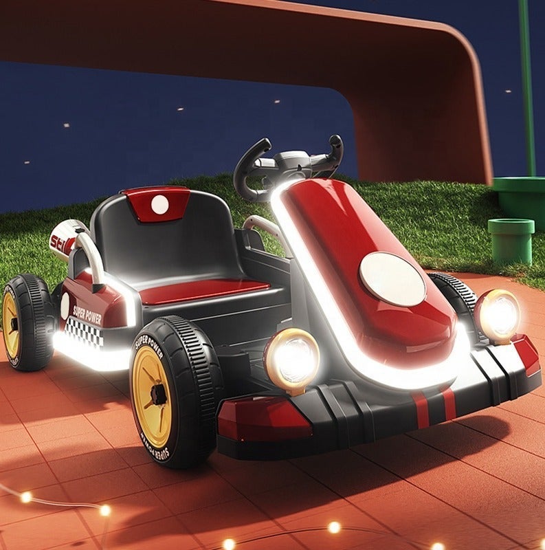 Super Mario NEW24V Kids Electric Mario Drfiting Retractable-Length Go-Kart With Remote Control Music LED Lighting★ - Image 5