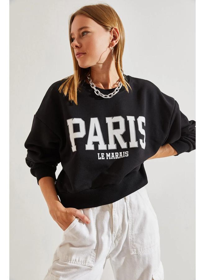Ginger Crew Neck Oversize Varsity Sweatshirt - Image 4