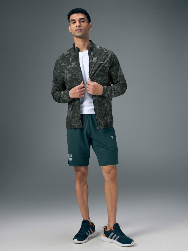 TECHNOSPORT Men's Slim Fit All Over Print Jacket for Sports, Gym & Regular Use - (MJPM92DFS005_Dark Fortress_M) - Image 4