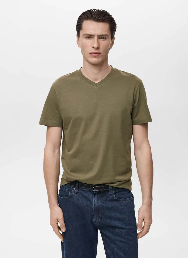Mango Man V-Neck T-Shirt