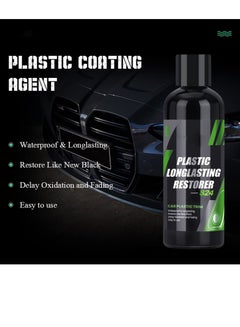 Excefore 3 Pack Plastic Restorer for Cars Ceramic, Plastic Leather