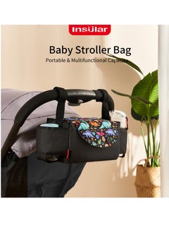 insular Multifunctional Stroller Hanging Bag Baby Supplies Storage Bag Baby Bottle Water Cup Bag Baby Stroller Hanging Bag Hanging Bag  - Image 4