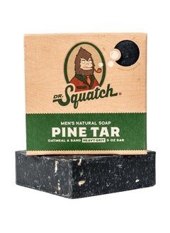 Dr. Squatch Dr. Squatch All Natural Bar Soap for Men with Heavy Grit, Pine Tar 