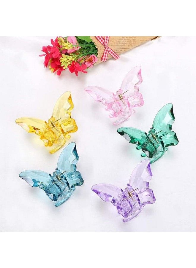 Fameza Butterfly Claw Clips For Women Butterfly Hair Clips For Girls 4 Pcs Butterflies Claw Clips For Hair Claws Butterfly Hair Accessories Hair Clamps Clips For Thick And Medium Hair Clips Model Number 0070  - Image 3