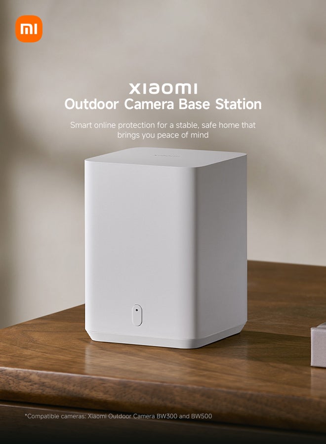 Xiaomi Outdoor Camera Base Station | MJA1 security chipset | microSD (up to 256 GB) | Compatible with Xiaomi Outdoor Camera BW300 and BW500 | White White - Image 2