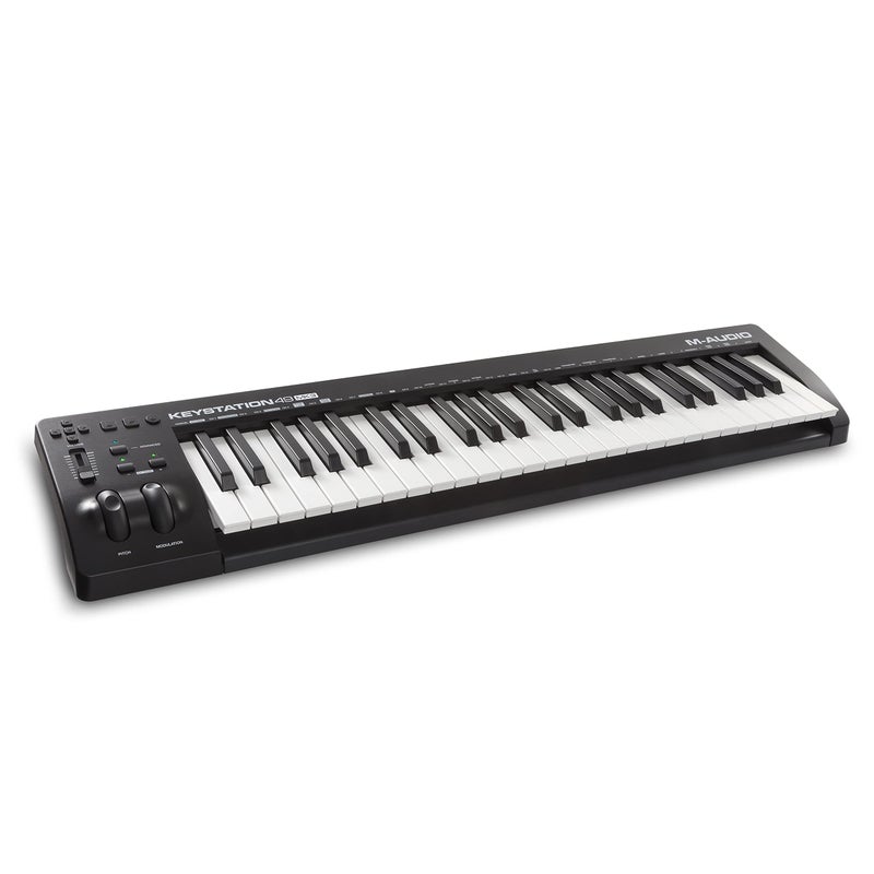 M-AUDIO Keystation 49 MK3 - لوحة مفاتيح USB MIDI تحكم بـ 49 مفتاح مع أزرار قابلة للتخصيص، وعجلات نغمة وتعديل، وبرامج متضمنة - Image 1
