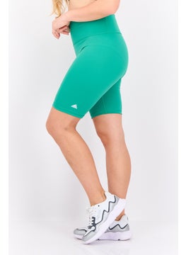 Adidas Women Sportswear Fit Training Shorts, Green  - Image 3