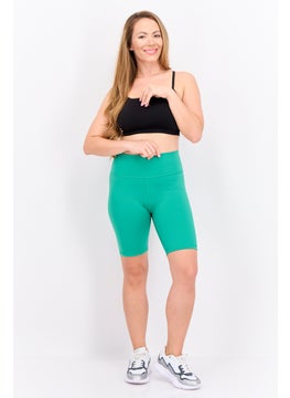 Adidas Women Sportswear Fit Training Shorts, Green  - Image 4