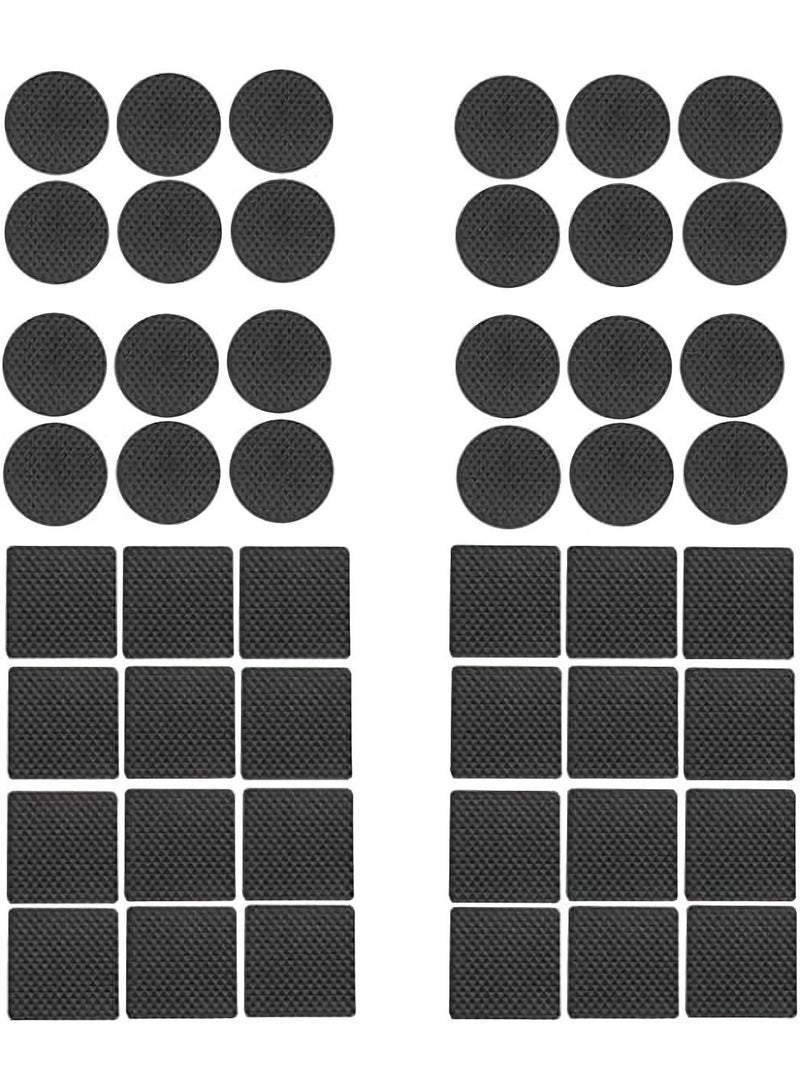 Y&D Furniture Pads, KASTWAVE 48 Pack Rubber Non Slip Feet Stickers Self-Adhesive Felt Pads for Chair Legs, Tiled, Carpet, Laminate, Hardwood Floor Protectors  - Image 1