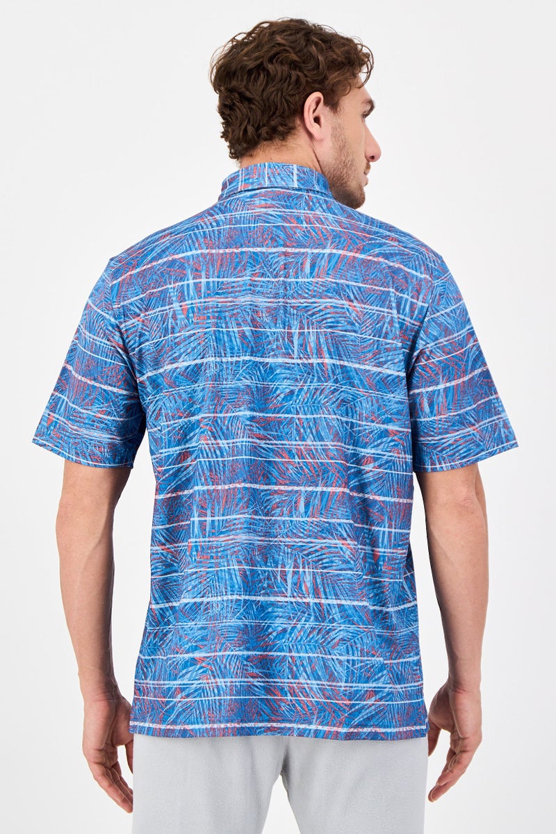 Greg Norman Men Sportswear Fit Short Sleeve Outdoor Polo Shirt, Multicolor - Image 2