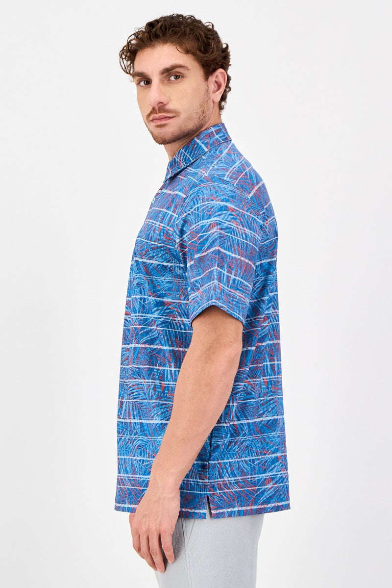 Greg Norman Men Sportswear Fit Short Sleeve Outdoor Polo Shirt, Multicolor - Image 4