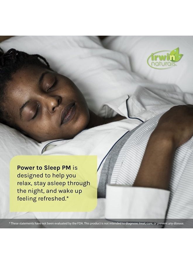 Irwin Naturals - Power to Sleep PM - 60 Liquid Soft-Gels - with Melatonin, GABA, Ashwagandha, Valerian Root & L-Theanine - 30 Servings - Image 1