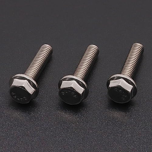 RoyceMart 1/4-20 x 1/2 Serrated Flange Hex Head Bolts Screws, 304 Stainless Steel 18-8, Fully Threaded, Coarse Thread UNC, 20 pcs - Image 4