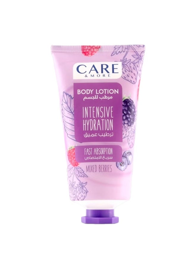 كير & مور لوشن للجسم برائحة التوت المختلط، ترطيب مكثف وامتصاص سريع - 150 مل
