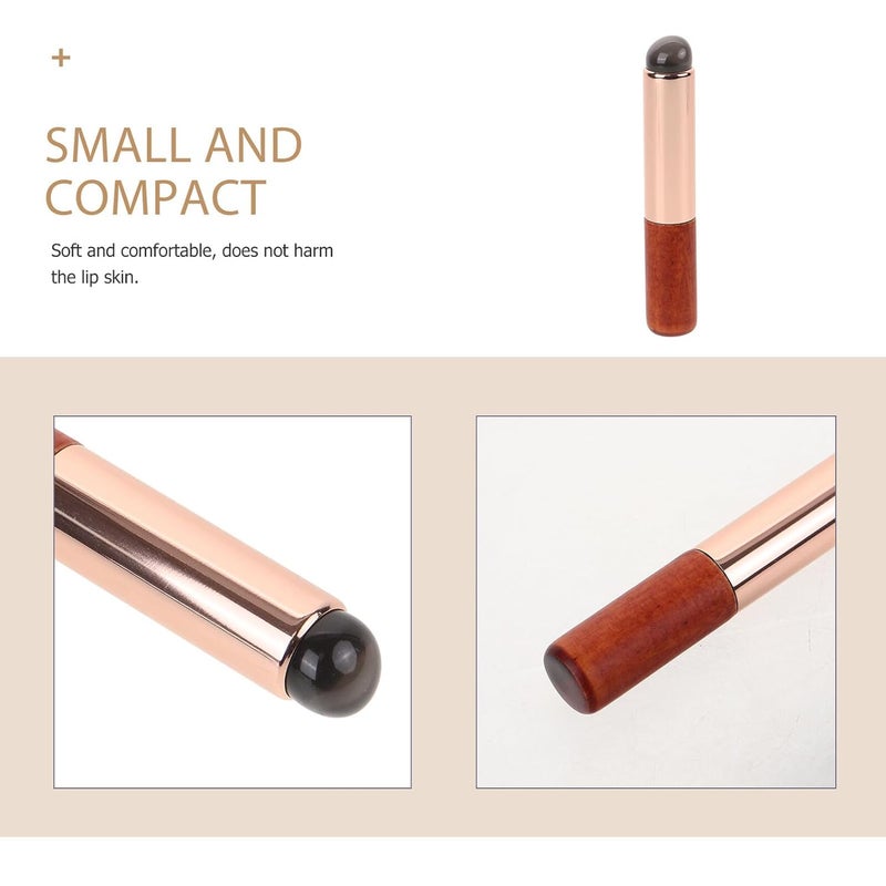 Silicone Lipstick Brush Dustproof Cap, round Tip Lip Gloss Applicator Wand for Precise Lip Balm and Concealer Application, Portable Makeup Tool for Women and Travel Use - Image 3