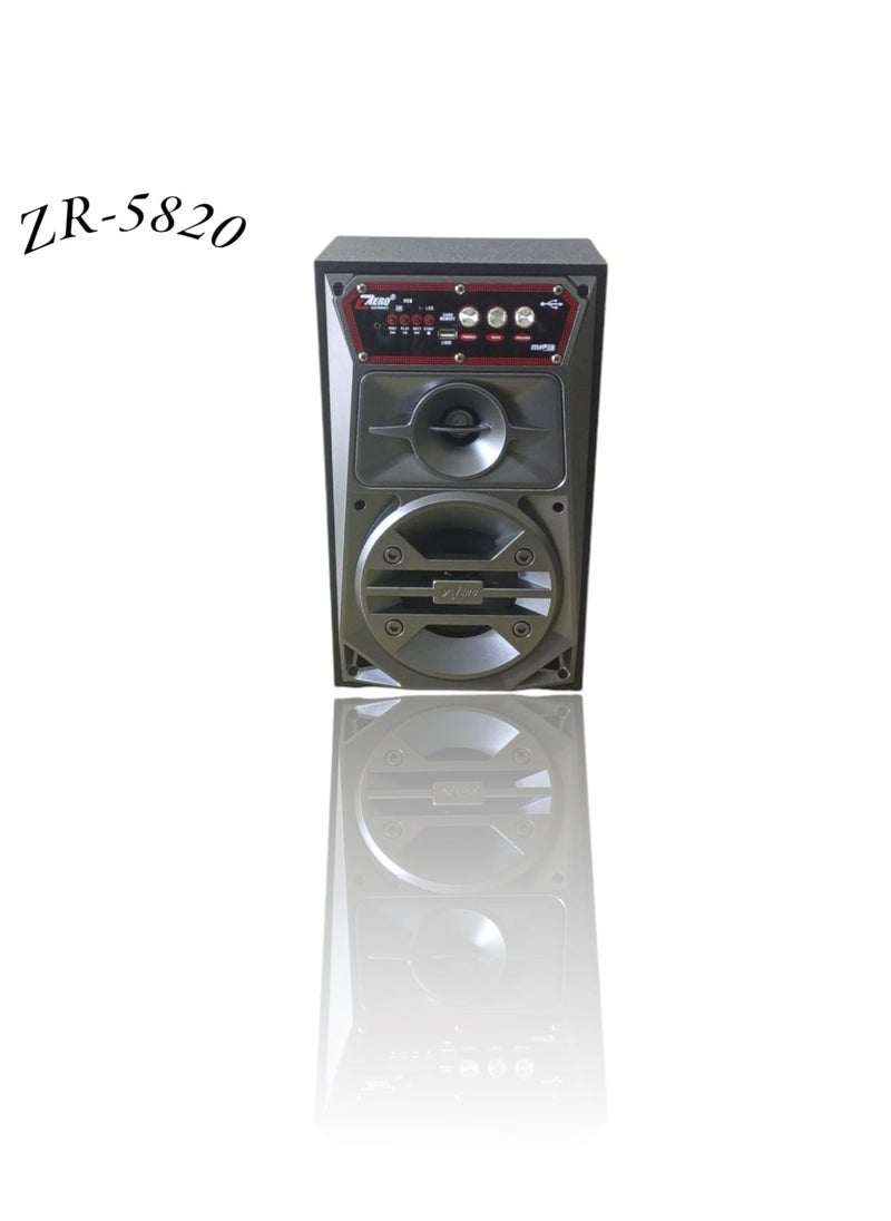 زيرو مكبر صوت سلكي ولاسلكي ZR-5820 رمادي  - Image 2