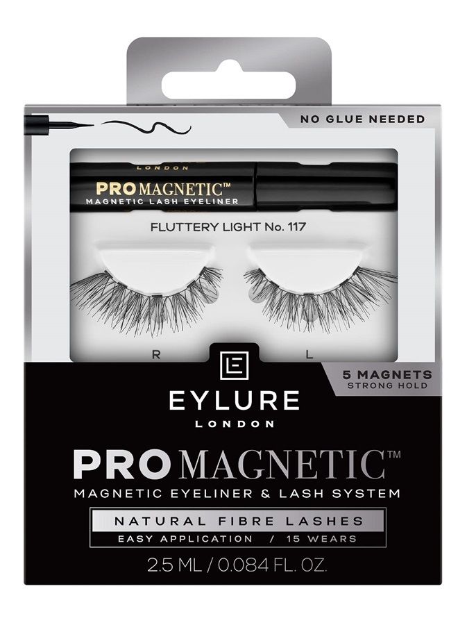 EYLURE PROMAGNETIC Eyeliner & Lash Kit, Natural Fibre Lashes, No. 117, Black - Image 1