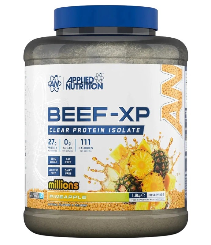 Applied Nutrition BEEF-XP Clear Beef Protein Isolate, Millions Pineapple Flavour, 60 Servings, Zero Fat & Sugar Hydrolysed Protein Formula - Image 1