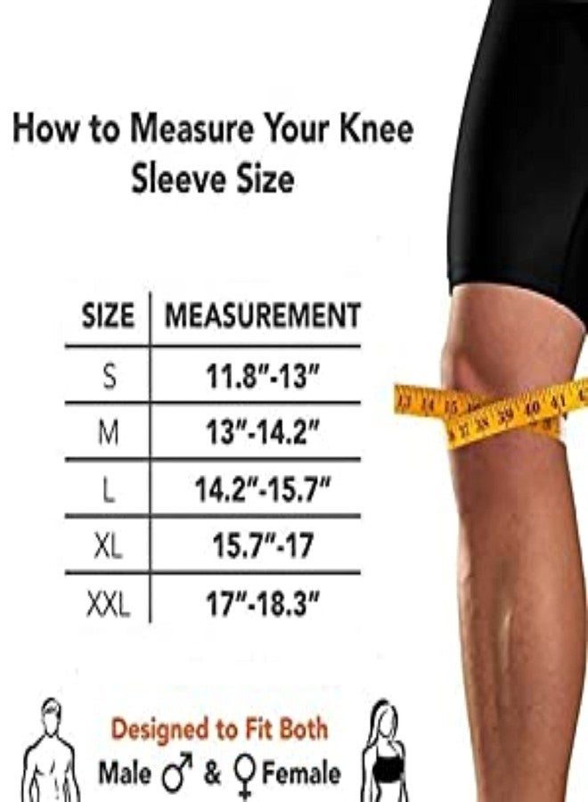 SEPARATE WAY Knee Cap for Sports, Gym, Joint Pain Relief- 4 Way Stretch Pack of 1 Pair (Grey, Large 14.2" to 15.7" inch) - Image 3