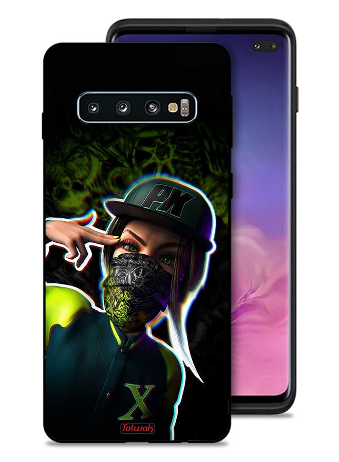 Tolwak Samsung Galaxy S10 Plus Protective Case Cover Girls Aesthetic Art - Image 1