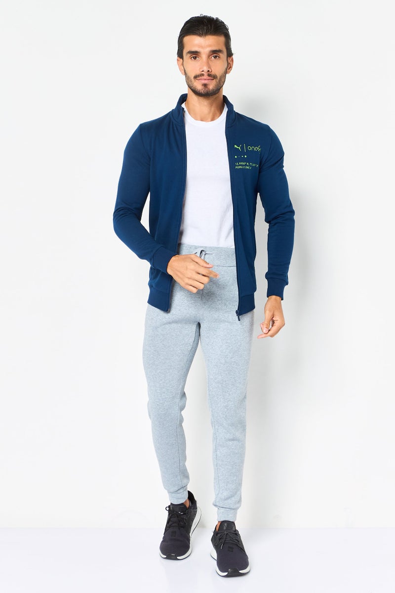 Puma x One8 Men Slim Fit Long Sleeve Outdoor Jacket, Navy - Image 4