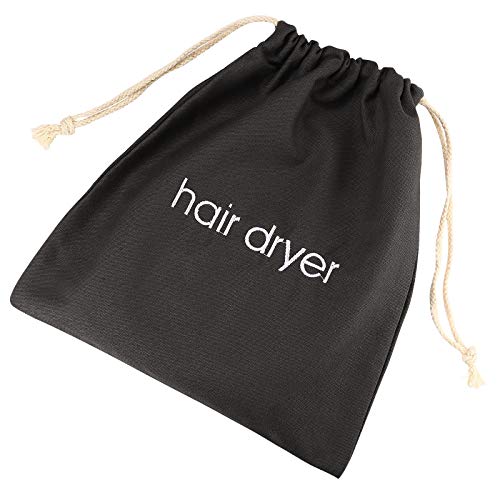 ERKXD Hair Dryer Bags Drawstring Bag Container Hairdryer Bag for travel bathroom (Grey) - Image 1