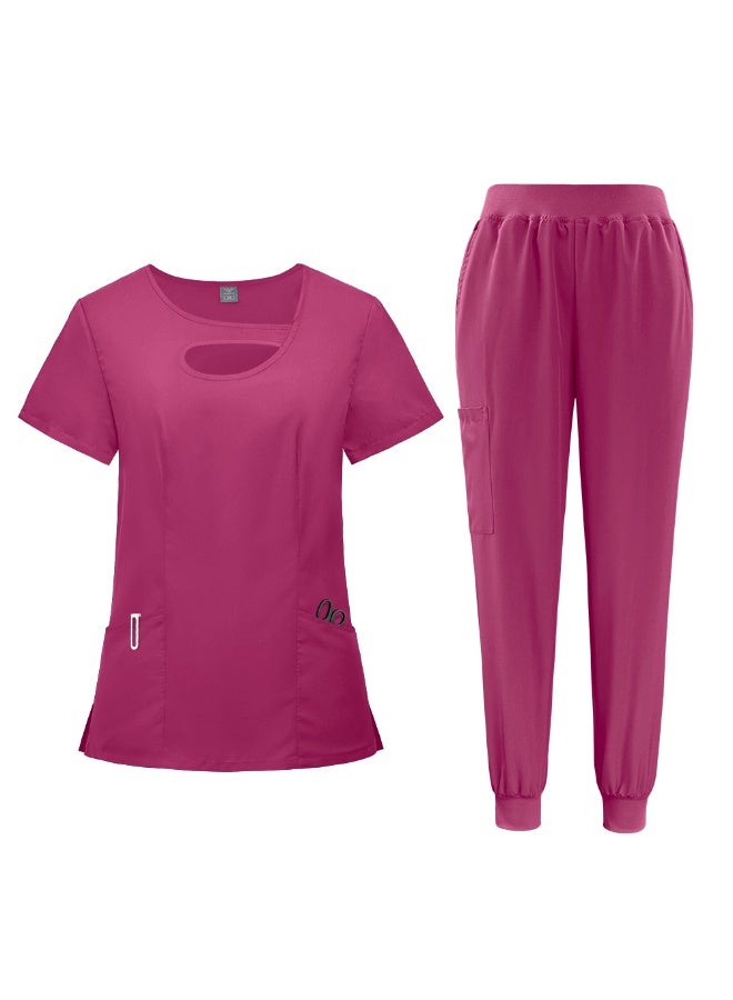 NIBEMINENT Nurse Accessories Nursing Scrubs Jogger Set Women Medical Femme Beauty Salon SPA Uniforms Pet Veterinary Work Uniforms - Image 1