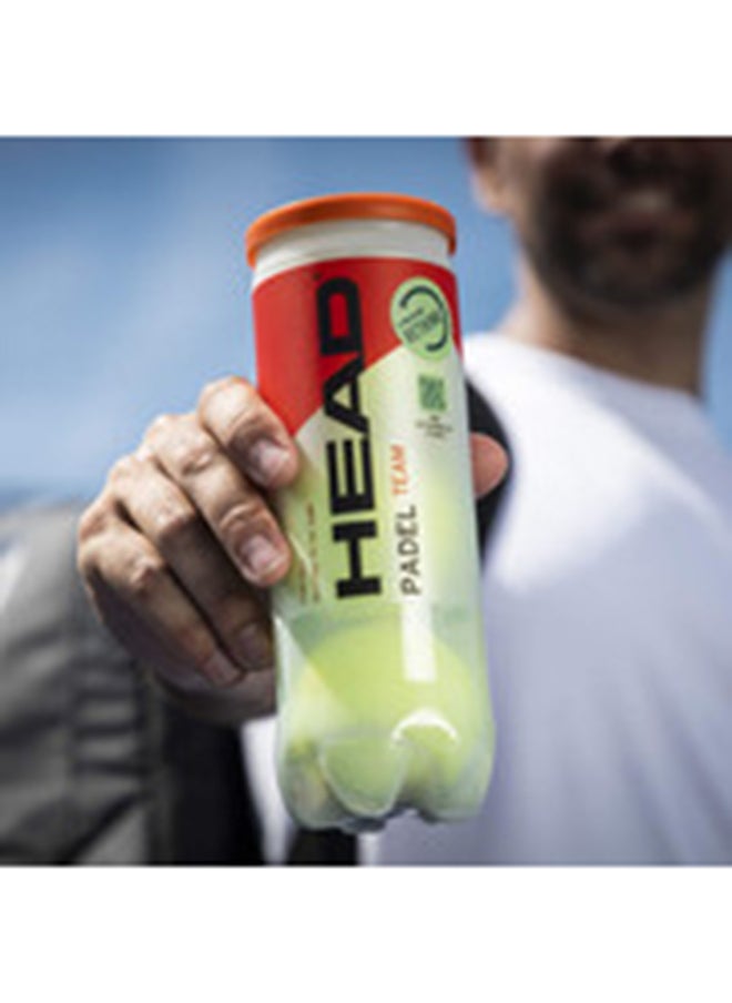 HEAD - HEAD Padel Team Padel balls | For Beginners and occasional players | Can of 3 balls - Image 1