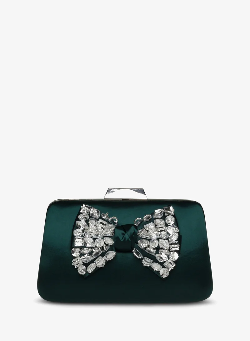 ستيف مادن Bsloan Embellished Bow Clutch