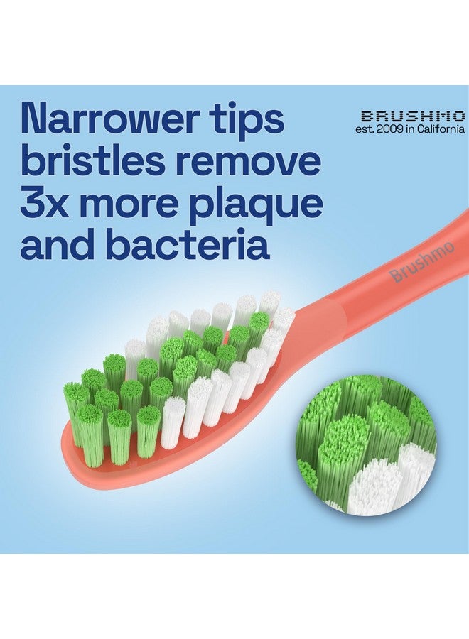Brushmo Replacement Toothbrush Heads Compatible with Philips Sonicare One Toothbrush, for HY1100 Miami Coral HY1022/01 Brush Head (Miami Coral) 4 Pack - Image 4