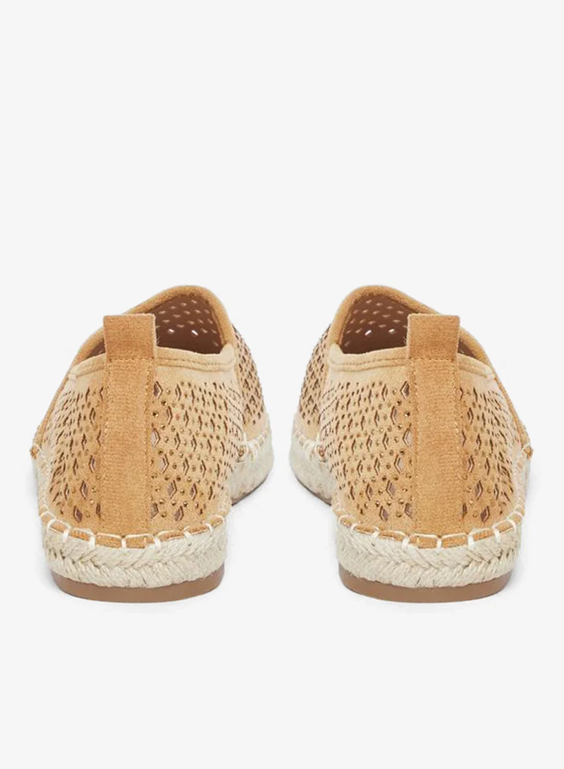 Styli Styli Women Tan Embellished Espadrilles
