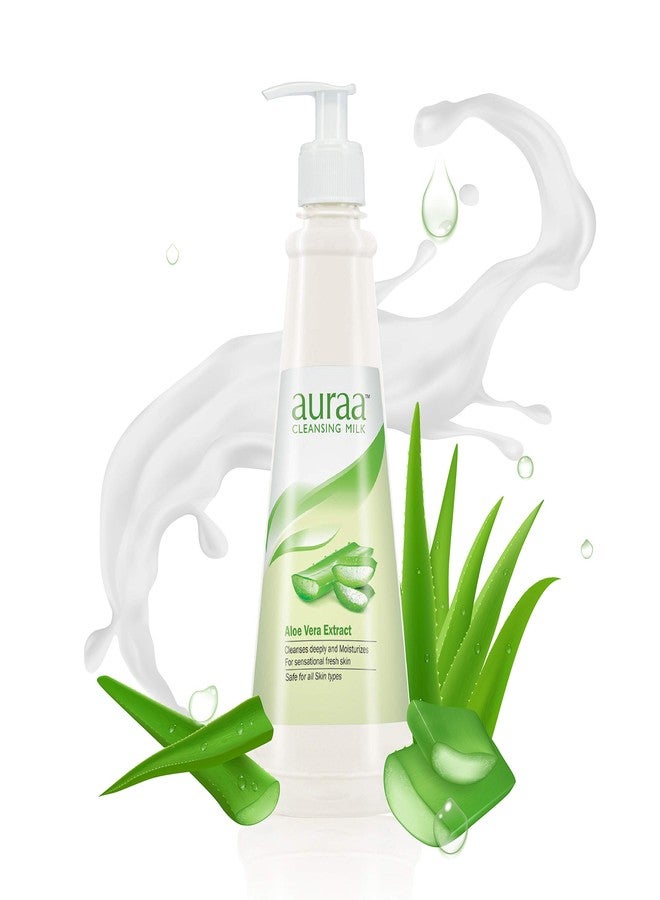 Auraa Skin Moisturizing Aloe Vera Cleansing Milk | 500 ML - Image 2
