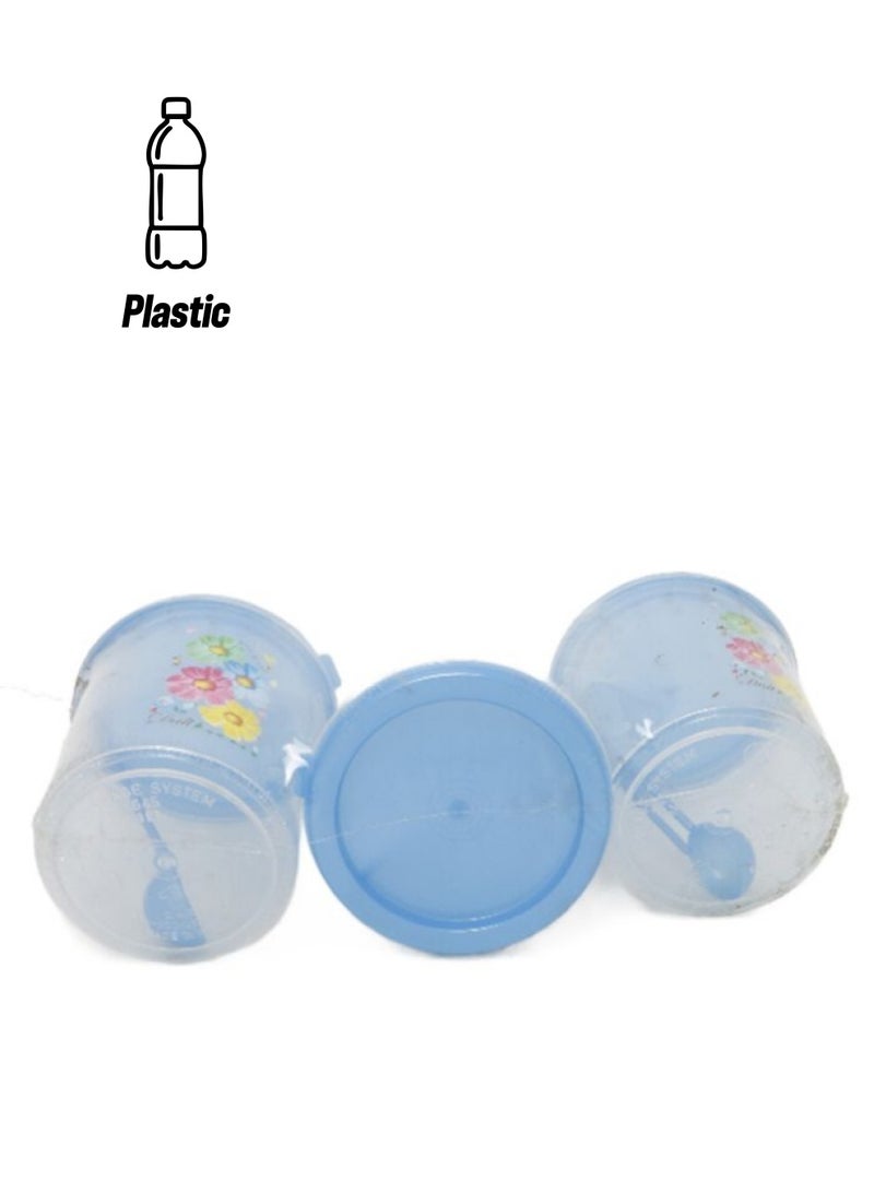 Plactic Storage System 1Ltr Set Of 3