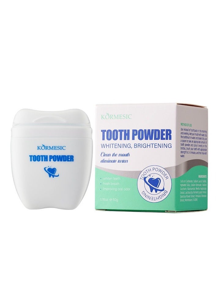 Kormesic البروبيوتيك تبييض مسحوق الأسنان 50g-التبييض الطبيعي - Image 1