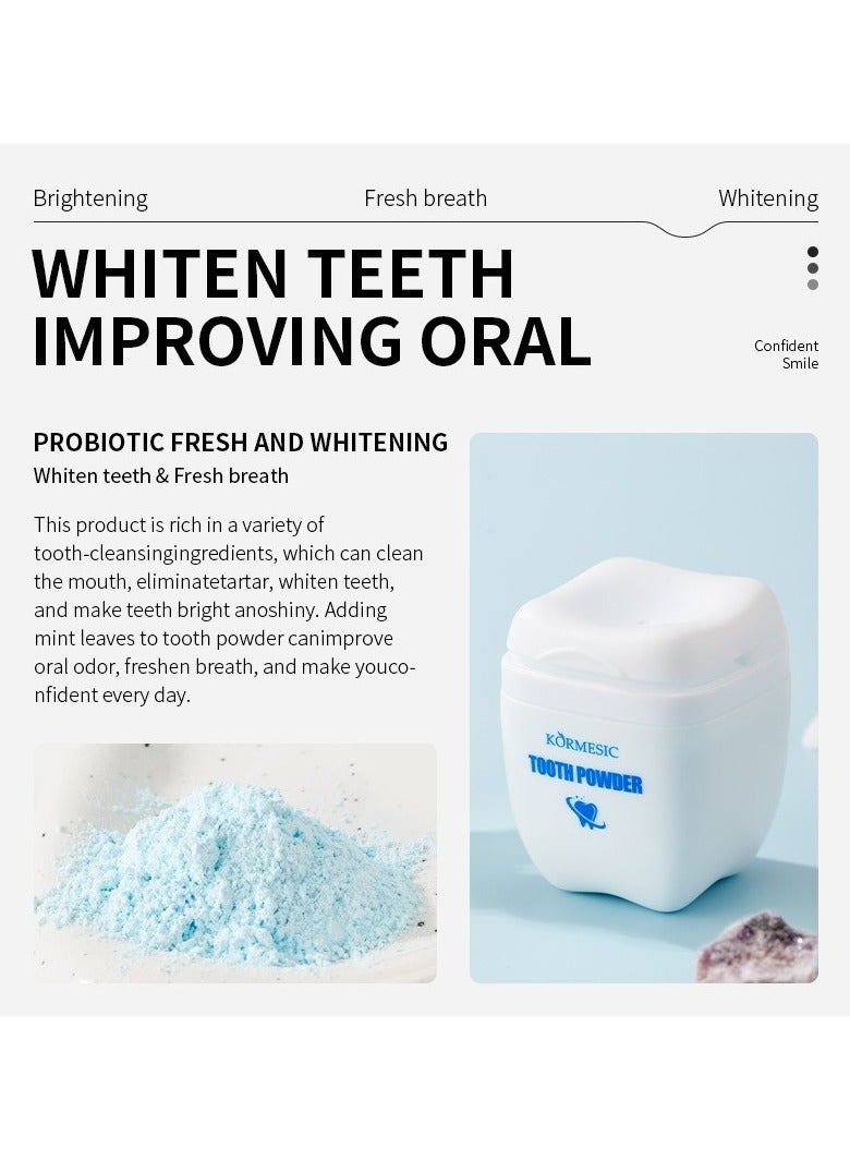 Kormesic البروبيوتيك تبييض مسحوق الأسنان 50g-التبييض الطبيعي - Image 3