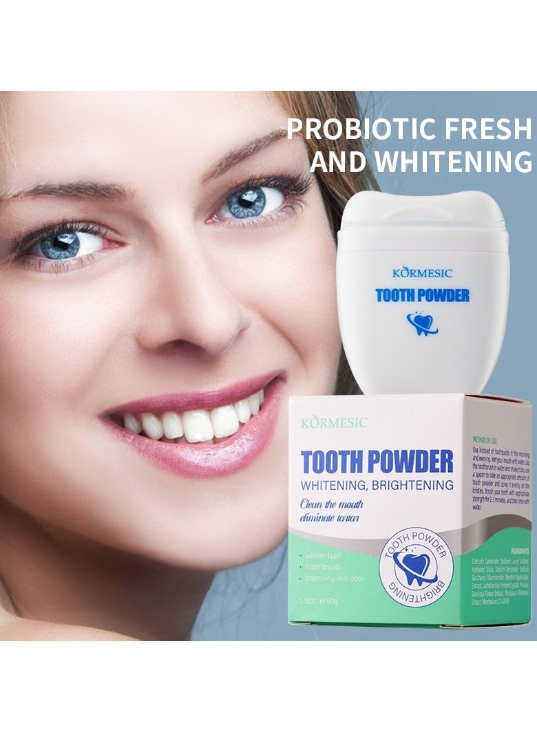 Kormesic البروبيوتيك تبييض مسحوق الأسنان 50g-التبييض الطبيعي - Image 5