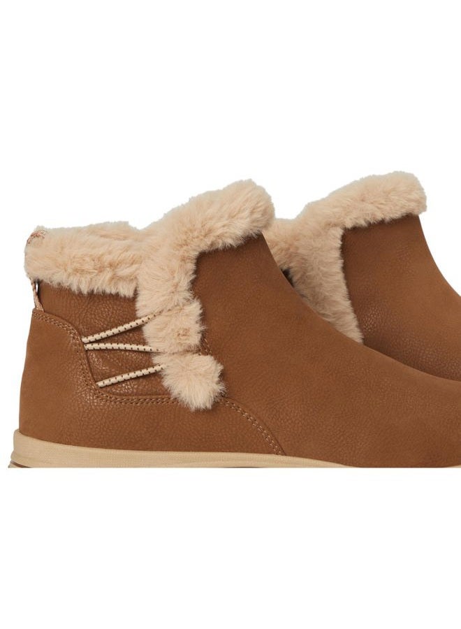 clarks Women's Breeze Fur Ankle Boot, Dark Tan Combi, 41 EU - Image 2
