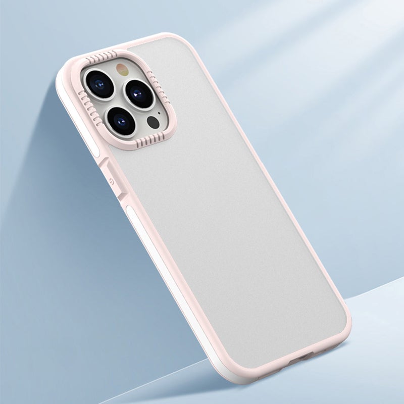 HuHa Protective Cover For iPhone 14 Plus TPE + TPU Shockproof Phone Case (Pink) - Image 2
