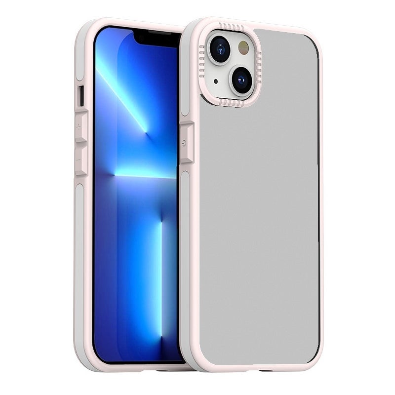 HuHa Protective Cover For iPhone 14 Plus TPE + TPU Shockproof Phone Case (Pink) - Image 1