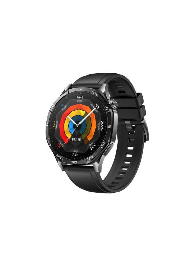 HUAWEI WATCH GT5 46mm Smartwatch, up to 14 Days Battery Life, All-new Running and Cycling Sports Smart Watch, Sharp-Edged Design, Health Tracking, Compatible with iOS and Android (with Freebuds 5i) Black - Image 3