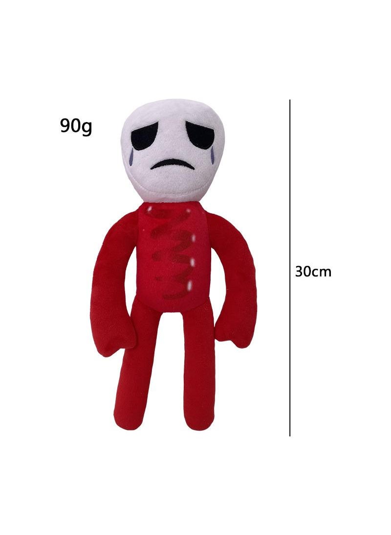 Y&D 1 Pcs The Amazing Digital Circus Plush Toy Red Ribbon White Faced Monster 30Cm 